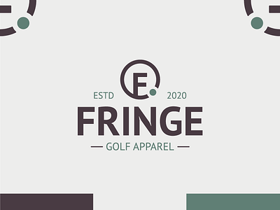 Golf Apparel Brand - Fringe apparel ball branding design golf golf brand golf club golfer golfing graphic design illustrator logo logo design modern sports sportswear streetwear typography vector