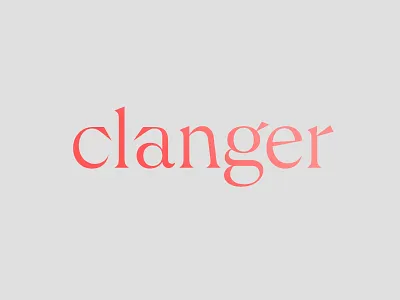 clanger font type type design typeface