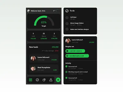 CRM Dashboard elements extra crm crm software minimal ui ui design ux