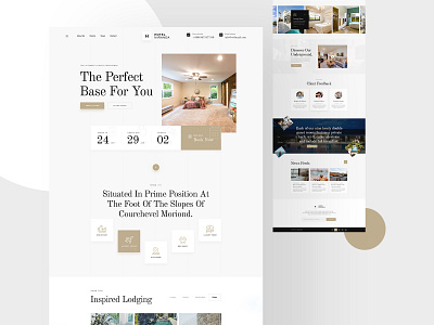 Miranda Luxury Hotel Website Design app booking booking app booking website footer header hotel hotel booking hotel booking website landing page landingpage luxurious luxury minimal miranda multipurpose one page service ui ux