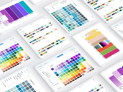 Color library (SaaS web app) admin color color library color picker dashboard design system interface minimal prototype software style guide ui design user experience user experience designer user interface design ux design web app