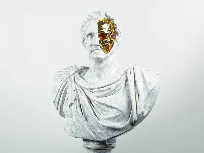 Kill Your Idols | Part II 3d artwork cinema4d digital gold idols octane octanerender render skull statue