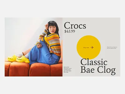 Item Card design minimal typography ui web