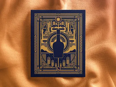 illustrative card Design brand design brand identity branding design dribbble best shot illustration illustration art illustrator lineart lines vector whiskey and branding