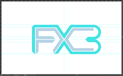 Under Process FXBT designs flat guideline illustrator logo logo design logodesign process under construction vector