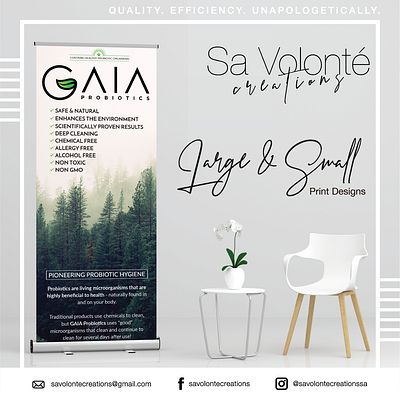 Large and Small Print Designs advertising banner banner ad banners brand identity branding design graphic design poster poster design print print design signage stationery typography