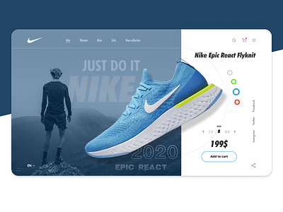 Nike shoes concept design nike nike shoes shoes site ui uidesign uiux ux uxui web web design webdesign website