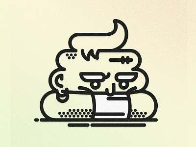 mr-shit characted design character flat icon illustration illustrator shit vector