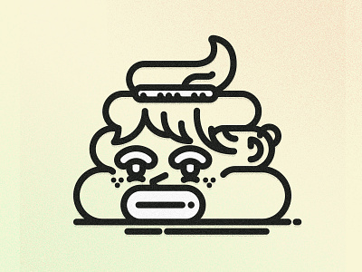 lady-shit character character design flat icon illustration illustrator shit vector