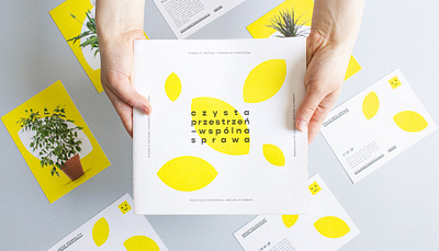 CLEAN SPACE / broshure branding broshure clean cover cover design design editorial editorial design editorial layout environment environment design graphic design leaves typesetting yellow