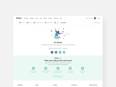 It's Alive! color fiverr gig trendy typography ui uiux ux web webdesign website