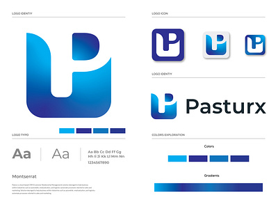 Pasturx Logo Branding || App Icon Design abstract app icon app icon design brand identity design company brand logo corporate creative logo design fashion logo golden ratio logo logo mark minimal minimalist logo mobile app modern print software typography uiuxdesign