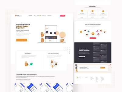 UXPotato - UX Community design illustraion ui ux webdesign website