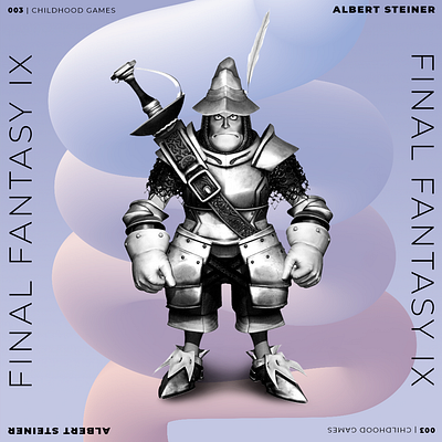 003 | Childhood Games | Final Fantasy 9 branding colors games illustration poster