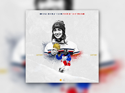 Perrine Laffont graphicdesign olympic olympic games sport sport graphic design sports design winter sports