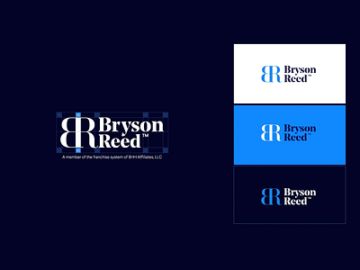 Logo design for real estate agency blue branding logo logo mark real estate realestate symbol typogaphy