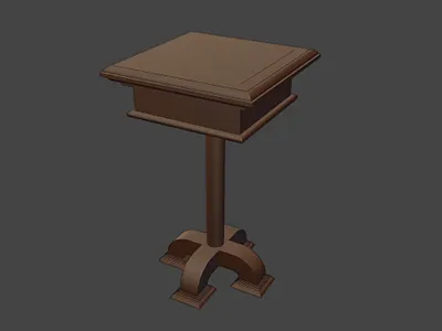 Small table 3d artist 3d modeling blender blender3d modeling table