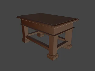 Small table 3d blender3d blender3dart modeling table