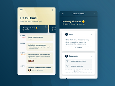 Task Scheduler - UI Exploration colorful colors concept experimental gradient interfacedesign minimal mobile app mobile app design mobile ui task manager ui uidesign uxdesign uxui