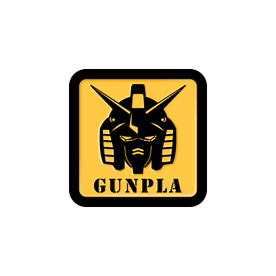 Gundam Enamel Pin design enamel pin gundam gunpla pin simple sketchapp