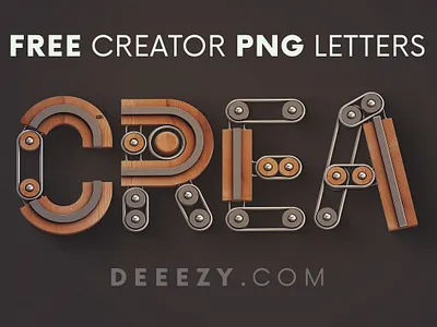 FREE Creator 3D Lettering Deeezy 3d 3d lettering 3d letters creative decorative font free free font free graphics free letters freebie lettering typography