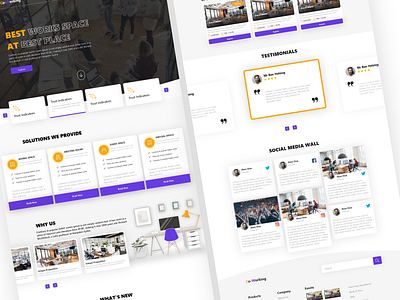 Work space booking website adobexd booking uidesign