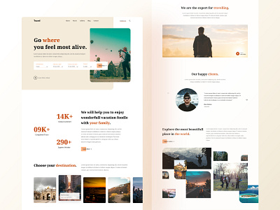 Travel Agency landing Page agency landing page agency website branding clean ui clean ui design creative minimal design minimal website minimalist minimalist design modern ui travel agency travel agency landing travel agency website travel website typogaphy uidesign uiux webdesign website