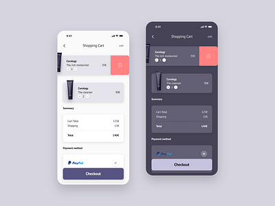 Daily UI 058 - Shopping Cart app design checkout daily ui daily ui 058 daily ui challenge dailyui dailyuichallenge design shopping cart ui ui ux ui design uxui