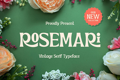 Rosemari - Vintage Serif Typeface design elegant fonts font font design fonts fonts collection food label modern fonts retro fonts sans serif sans serif font serif serif font serif fonts typeface typography vintage vintage font vintage serif font