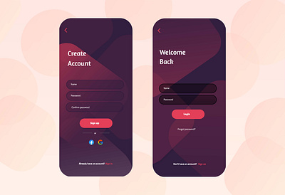 Sign up/Sign in page app art design illustration minimal typography ui ux vector web website