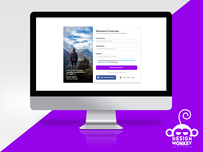 Sign up page interactiondesign microinteractiondesign signuppage ui uidesign ux uxdesign webdesign webdesigner
