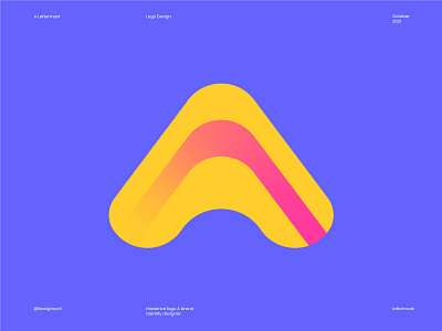 A logo design concept a a b c d e f g h i j k a logo best logo designer brand identity branding colors graphicdesign icon identity lettermark logo logos mark minimal monogram symbol top logos