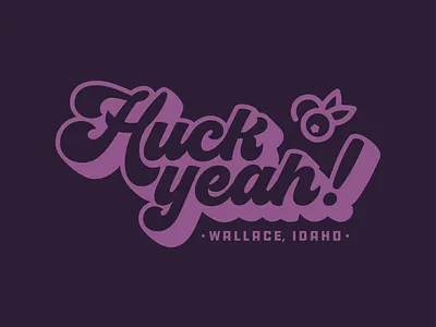 Huckleberry Festival branding design graphic design huckleberry idaho logotype northwest typogaphy