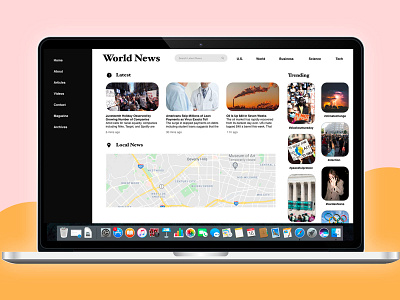 Newspaper Website Design Mockup adobe xd adobe xd photoshop ui ux branding design graphic design mobile app mobile app design mockup newspaper ui ux ui design ux design web app website website concept website design website mockup