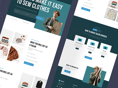 Nisik - Fashion Landing Page (Dark Mode) clean clothes dark grey dark mode design fashion figma homepage landing landing page minimal page sew tailor ui ui kit ux web web design website