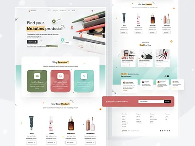 Beauties Website beauty buy cart delivery ecommerce makeup perfum rent sell shop shopping web website