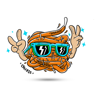 shoelaces art character clothing clothing brand design icon illustration shoes