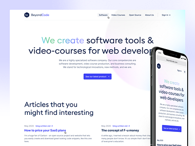 BeyondCode design icon design icons interface marketing homepage ui user experience user interface ux website builder website concept website design