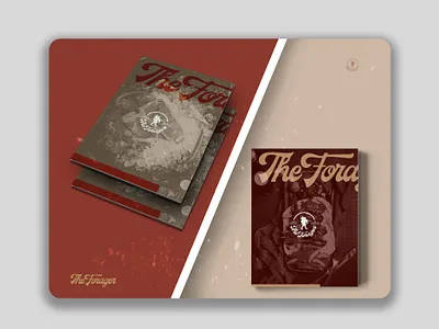 The Forager - cook book covers book book cover book cover design brand design branding branding design design icon logo typography