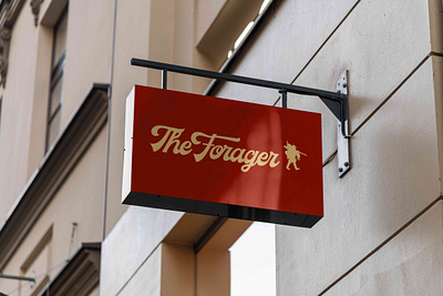 The Forager - restaurant sign brand brand design branding design icon logo rebrand rebranding restaurant restaurant logo typography