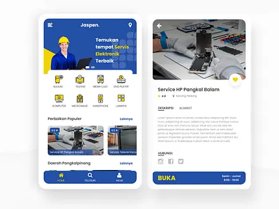 Jaspen | Service Electronic Online app mobile app mobile design ui uiux