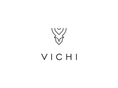 VICHI Men's Wear Logo brand clothes clothing deer deer logo design fashion icon logo logo design mark minimal symbol vichi wear