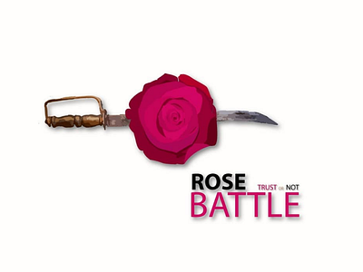 Rose BATTLE ( Trust or Not ) dribbblebehancelogo