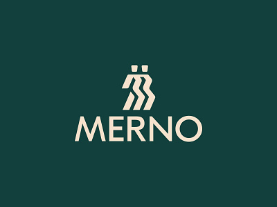 Merno Fashion House branding dancer design fashion graphic human lettermark logo logodesign logotype mark miladrezaee symbol