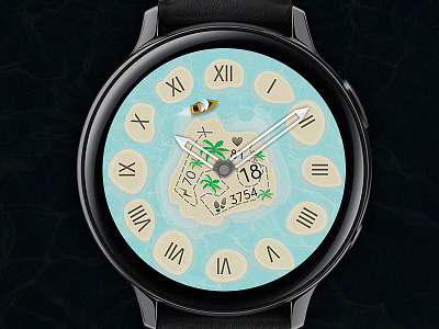 Treasure - Watch Face (Samsung Galaxy Watch series) active classic design digital electronics galaxtwatch galaxy watch gears3 graphic design illustration samsung screen smart smartwatch tech technology watch watchface wearable wearable tech