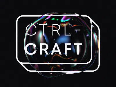 Ctrl-Craft branding bubble graphic design logo minimal