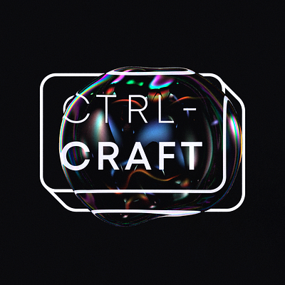 Ctrl-Craft branding bubble graphic design logo minimal