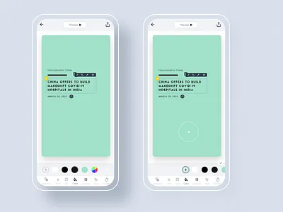Color edit option @mouve app design design ui ux