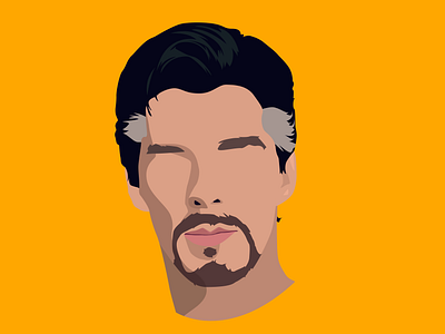 Benedict Cumberbatch avengers benedict cumberbatch design dr strange illustration illustrator portrait vector