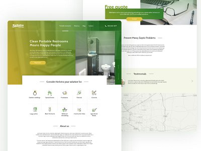 Premium Restrooms Website homepage restroom ui uidesign web design website